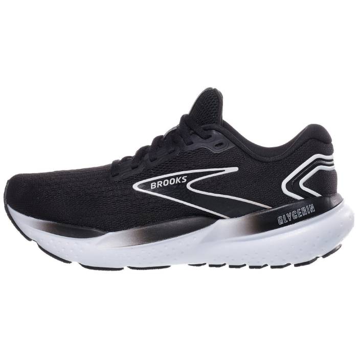ブルックス Brooks 【 Glycerin 21 Women Black/Grey/White 】 スポーツ アウトドア ランニング マラソン シューズ レディースシューズ レディース 黒色 ブラック 灰色 グレー 白色 ホワイト