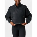 サロモン Salomon 【 Women's Chroma Crop Half Zip Women Deep Black 】 レディース Crop クロップ ハ...