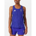 アディダス Adidas 【 Women's Boston Marathon 25 Tank Women Blue 】 レディース ボストン タンクトップ スポーツ アウトドア ランニング マラソン ウェア レディースウェア レディース 青色 ブルー(4)