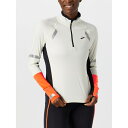 ブルックス Brooks 【 Women's Run Visible 1/2 Zip 2.0 Women Ecru/Fluoro Flash 】 レディース ラ...