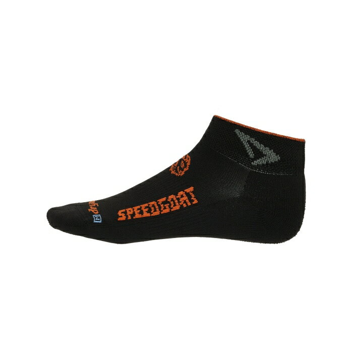 Drymax 【 Speedgoat Lite Trail Running Mini Crew Socks Unisex Black/Gn/Or 】 ライト クルー ソックス・靴下 スポーツ アウトドア ランニング マラソン その他 ユニセックス 黒色 ブラック