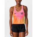 Rnnr 【 Women's All Out Crop'd Singlet Party Pace Women Pink/Orange 】 レディース Singl...