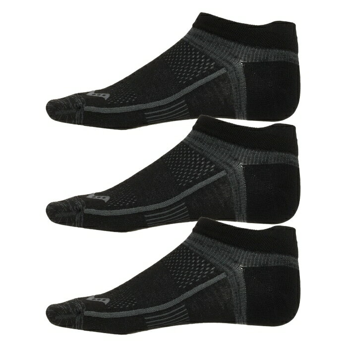 サッカニー Saucony 【 Inferno Ultralight No Show Socks 3-Pack Black Unisex Black 】 インフェルノ ソックス・靴下 3個入 黒色 ブラック スポーツ アウトドア ランニング マラソン その他 ユニセックス 黒色