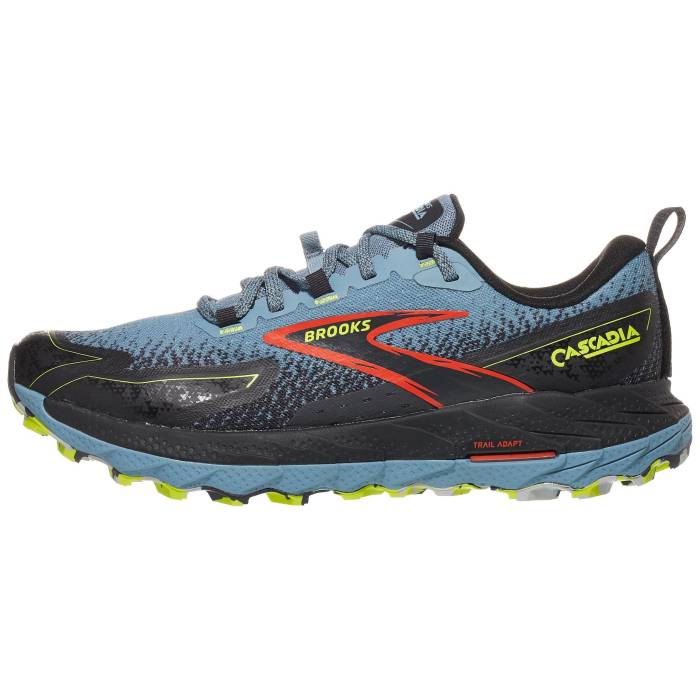 ブルックス Brooks 【 Cascadia 18 Men Citadel/Ebony/Lime 】 スポーツ アウトドア ランニング マラソン シューズ メンズシューズ メンズ ライム