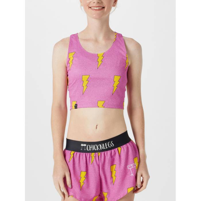 ブランド名Chicknlegs性別Women(レディース)商品名Women's Pink Bolts Crop Topカラー・Pink Bolts