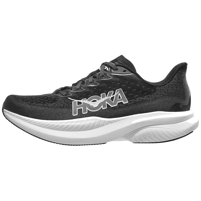 Hoka 【 Mach 6 Men Black/White 】 スポーツ アウトドア ランニング マラソン シューズ メンズシューズ メンズ 黒色 ブラック 白色 ホワイト