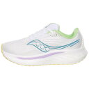 サッカニー Saucony 【 Ride 18 Women White/Verbena 】 スポーツ アウトドア ランニング マラソン シューズ レディースシュ...