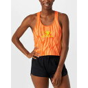 Rnnr 【 Women's All Out Crop'd Singlet Tang Women Orange 】 レディース Singlet シングレット スポーツ アウトドア ランニング マラソン ウェア レディースウェア レディース orange 橙・オレンジ