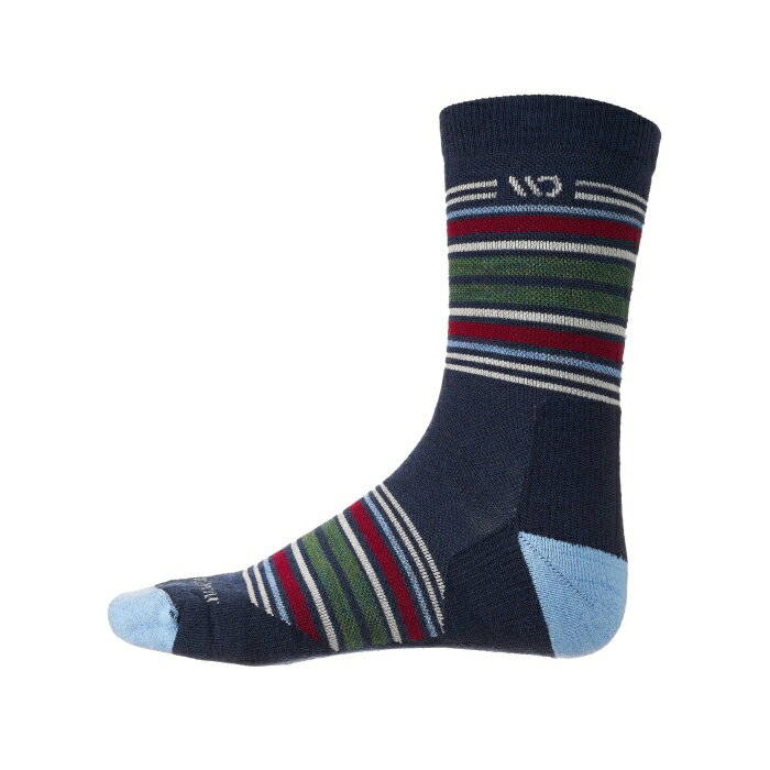 Wide Open  Men's Multi Stripe Cushioned Micro Crew Socks Men Eclipse ...