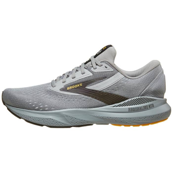 ブルックス Brooks 【 Adrenaline Gts 24 Men Alloy/White/Gold 】 GTS スポーツ アウトドア ランニング マラソン シューズ メンズシューズ メンズ 白色 ホワイト ゴールド