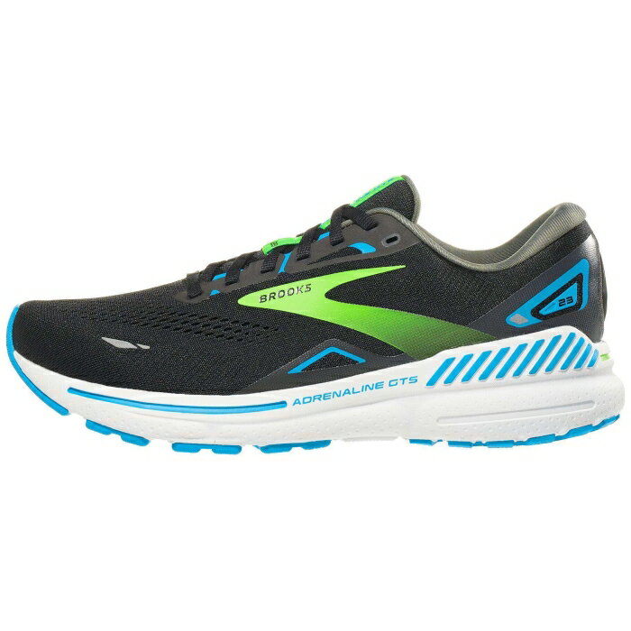 ブルックス Brooks 【 Adrenaline Gts 23 Men Black/Ocean/Green 】 GTS スポーツ アウトドア ランニング マラソン シューズ メンズシューズ メンズ 黒色 ブラック green 緑・グリーン