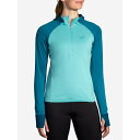 ブルックス Brooks 【 Women's Notch Thermal Hoodie 2.0 Women Aqua 】 レディース フーディー パーカー スポーツ アウトドア ランニング マラソン ウェア レディースウェア レディース アクア(4)