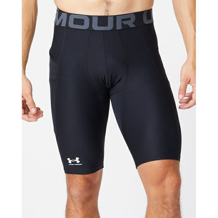 アンダーアーマー Under Armour 【 Men's Heatgear Armour Long Short Men Black/White 】 メンズ スポーツ アウトドア ランニング マラソン ウェア メンズウェア メンズ 黒色 ブラック 白色 ホワイト
