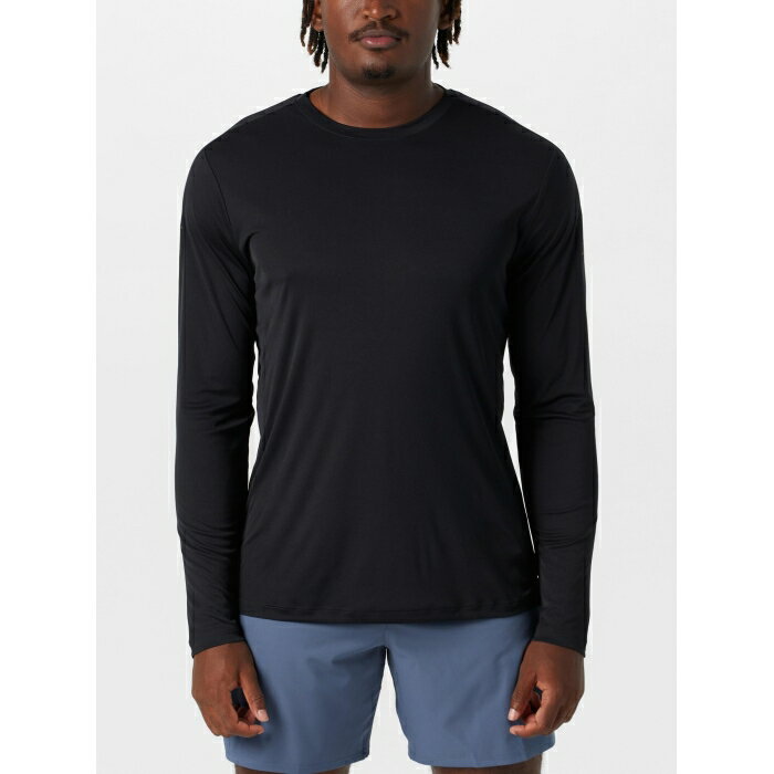 Vuori 【 Men's Terra Run Long Sleeve Tee Men Black 】 メンズ ラン Sleeve スリーブ Tシャツ スポーツ アウトドア ランニング マラソン ウェア メンズウェア メンズ 黒色 ブラック