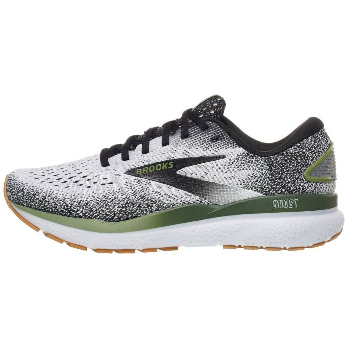 ブルックス Brooks 【 Ghost 16 Men White/Black/Green 】 スポーツ アウトドア ランニング マラソン シューズ メンズシューズ メンズ 白色 ホワイト 黒色 ブラック green 緑・グリーン