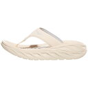 Hoka 【 Ora Recovery Flip Women Vanilla/Lunar Rock 】 スポーツ アウトドア ランニング マラソン シューズ レ...
