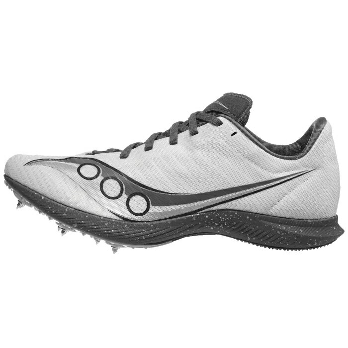 サッカニー Saucony 【 Velocity Mp Spikes Unisex White/Carbon 】 スポーツ アウトドア ランニング マラソン シューズ メンズシューズ ユニセックス 白色 ホワイト カーボン