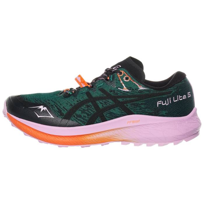 アシックス Asics 【 Fuji Lite 5 Women Rainy Lake/Black 】 ライト スポーツ アウトドア ランニング マラソン シューズ レディースシューズ レディース 黒色 ブラック