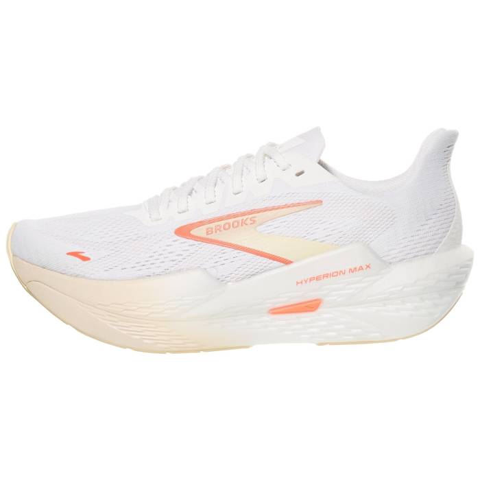ブルックス Brooks 【 Hyperion Max 2 Women White/Peach/Coral 】 マックス スポーツ アウトドア ランニング マラ...