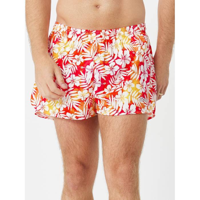 Boa 【 Men's 3" Half Split Short Aloha Hawaiian Men 】 メンズ ハーフ アロハ スポーツ アウトドア ランニング マラソン ウェア メンズウェア メンズ