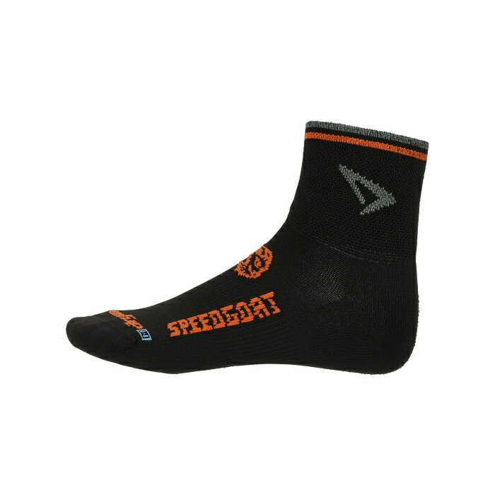 Drymax  Speedgoat Lite Trail Running 1/4 Crew Socks Unisex Black/Gn/O...