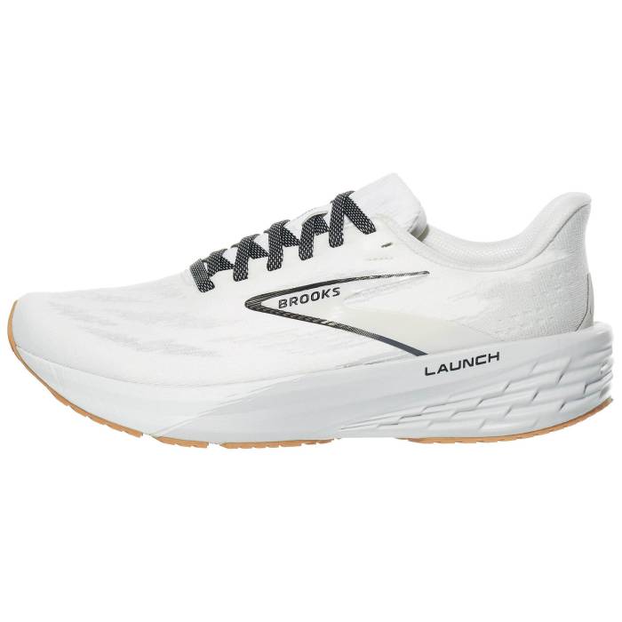 ブルックス Brooks 【 Launch 11 Women White/Grey/Black 】 スポーツ アウトドア ランニング マラソン シューズ レディースシューズ レディース 白色 ホワイト 灰色 グレー 黒色 ブラック