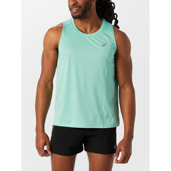 アシックス Asics 【 Men's Silver Singlet Men Oasis Green 】 メンズ Silver 銀色・シルバー Singlet シングレット スポーツ アウトドア ランニング マラソン ウェア メンズウェア メンズ green 緑・グリーン