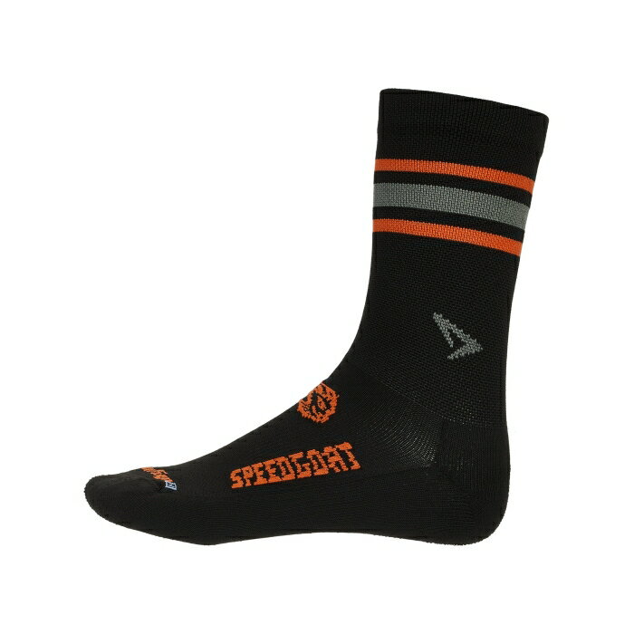 Drymax 【 Speedgoat Lite Trail Running Crew Socks Unisex Black/Foliage Gn/Or 】 ライト クルー ソックス・靴下 スポーツ アウトドア ランニング マラソン その他 ユニセックス 黒色 ブラック