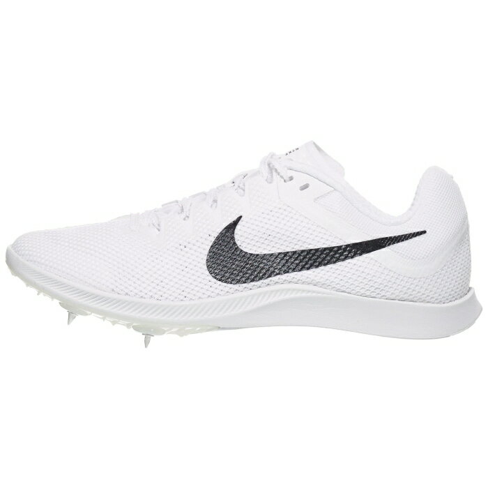 ナイキ Nike 【 Zoom Rival Distance Spikes Unisex White/Black/Silv 】 ズーム ライバル スポーツ アウトドア ランニング マラソン シューズ メンズシューズ ユニセックス 白色 ホワイト 黒色 ブラック