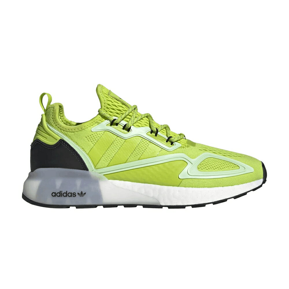 アディダス ブースト 'SEMI SLIME' スニーカー メンズ ADIDAS ZX 2K BOOST SOLAR / SEMI SOLAR SLIME SEMI SOLAR
