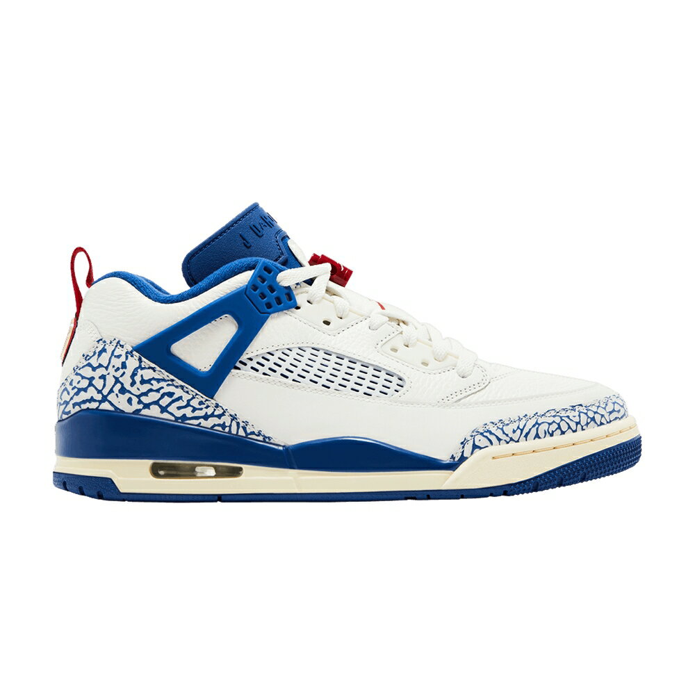 NIKE - ナイキ 赤 レッド エアジョーダン 'SAIL BLUE' スニーカー メンズ AIR JORDAN AIR JORDAN SPIZIKE LOW STORM / SAIL VARSITY RED MUSLIN STORM
