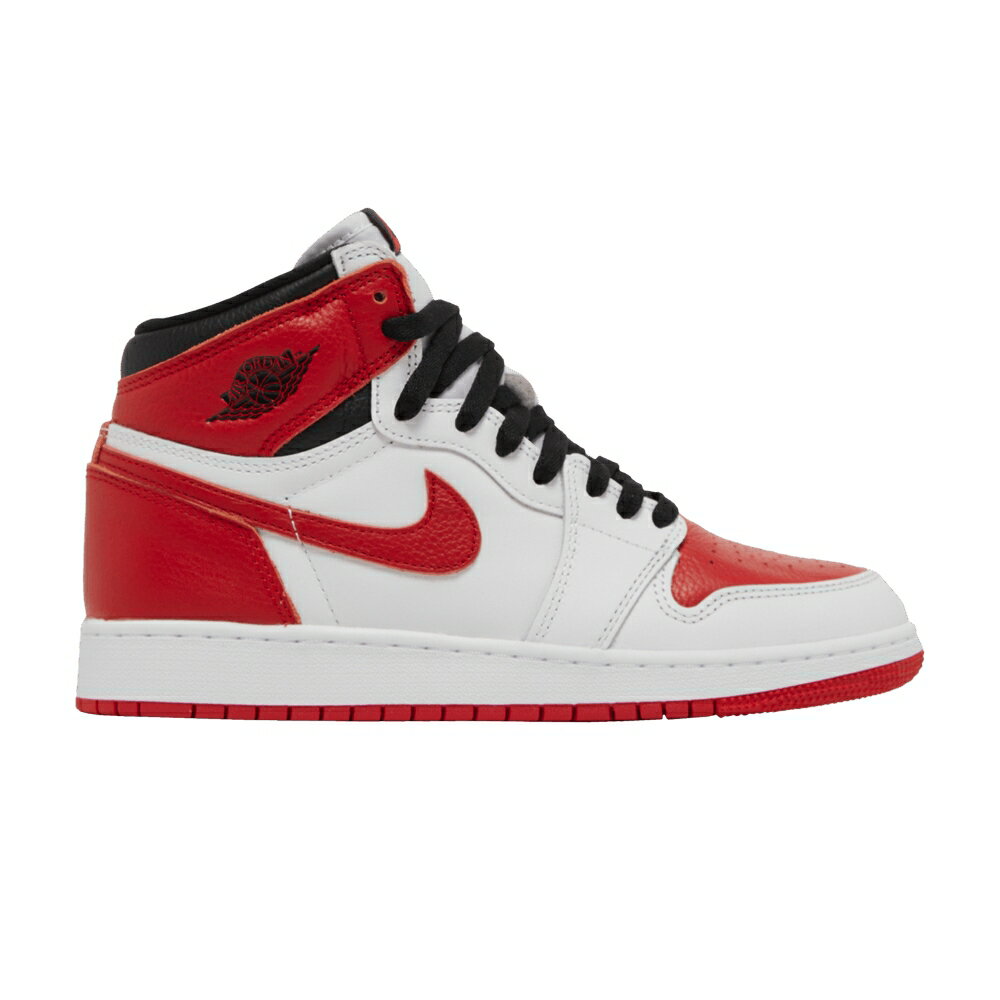 NIKE - ナイキ ハイ 白色 ホワイト 赤 レッド 黒色 ブラック エアジョーダン 'HERITAGE' ジュニア キッズ AIR JORDAN AIR JORDAN 1 RETRO HIGH OG GS / WHITE UNIVERSITY RED BLACK ベビー マタニティ スニーカー