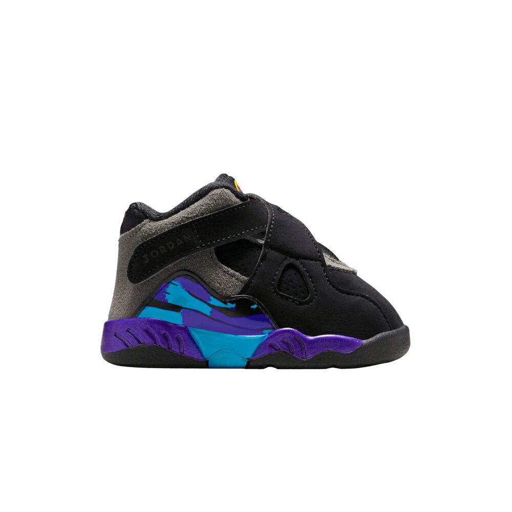 ナイキ 黒色 ブラック 赤 レッド 灰色 グレー エアジョーダン 'AQUA' ベビー AIR JORDAN AIR JORDAN 8 RETRO TD 2025 / BLACK TRUE RED IRON GREY BRIGHT