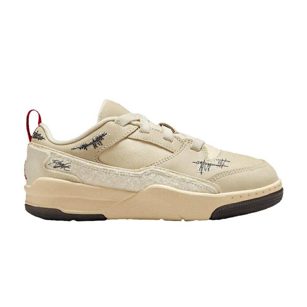 ナイキ フライト コート 赤 レッド エアジョーダン 'THE PE' ジュニア キッズ AIR JORDAN WHO DECIDES WAR X AIR JORDAN FLIGHT COURT PS WORLD IS YOUR - CR / COCONUT MILK VARSITY RED MUSLIN ベビー マタニティ スニー
