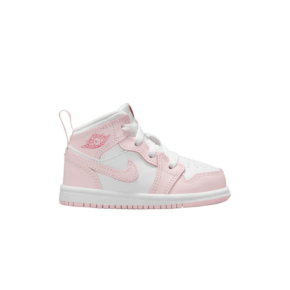 ナイキ ミッド ファイア ピンク 赤 レッド 白色 ホワイト エアジョーダン 'PINK RED' ベビー AIR JORDAN AIR JORDAN 1 MID TD FOAM FIRE / PINK FOAM FIRE RED WHITE