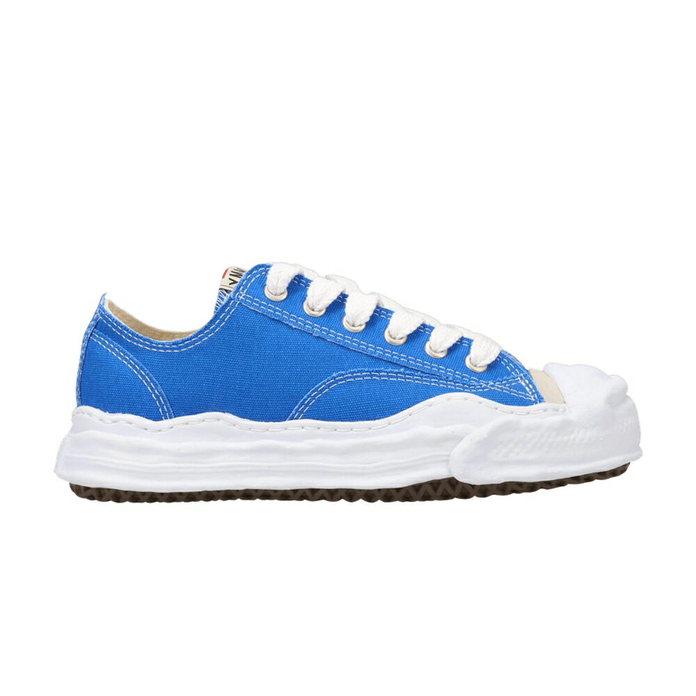 メゾン ミハラヤスヒロ 青色 ブルー 'CLEAR BLUE' スニーカー メンズ MAISON MIHARA YASUHIRO MAISON MIHARA YASUHIRO HANK OG SOLE CANVAS LOW / CLEAR BLUE