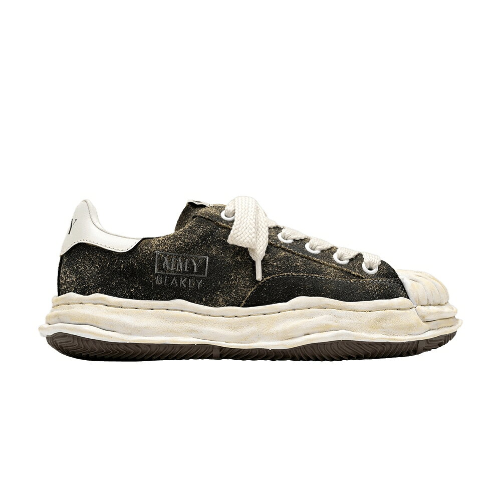 Maison Miharayasu Hiro Vintage Suede Black 'black' sneakers Mens Maison Mihara Yasuhiro Maison Mihara Yasuhiro Blakey OG sole vintage suede low/black