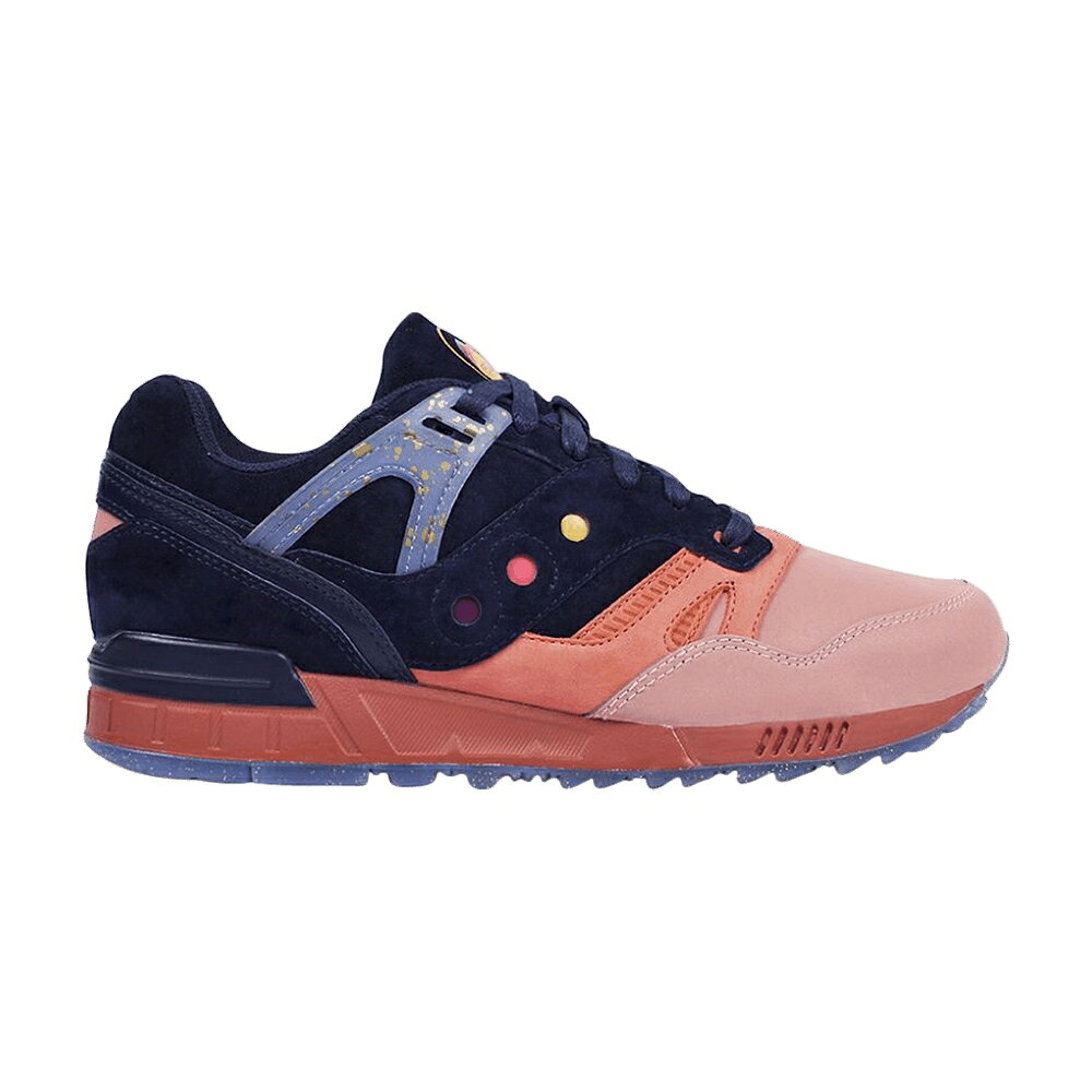 サッカニー 青色 ブルー ピンク 'SUMMER NIGHTS' スニーカー メンズ SAUCONY GRID SD / BLUE PINK