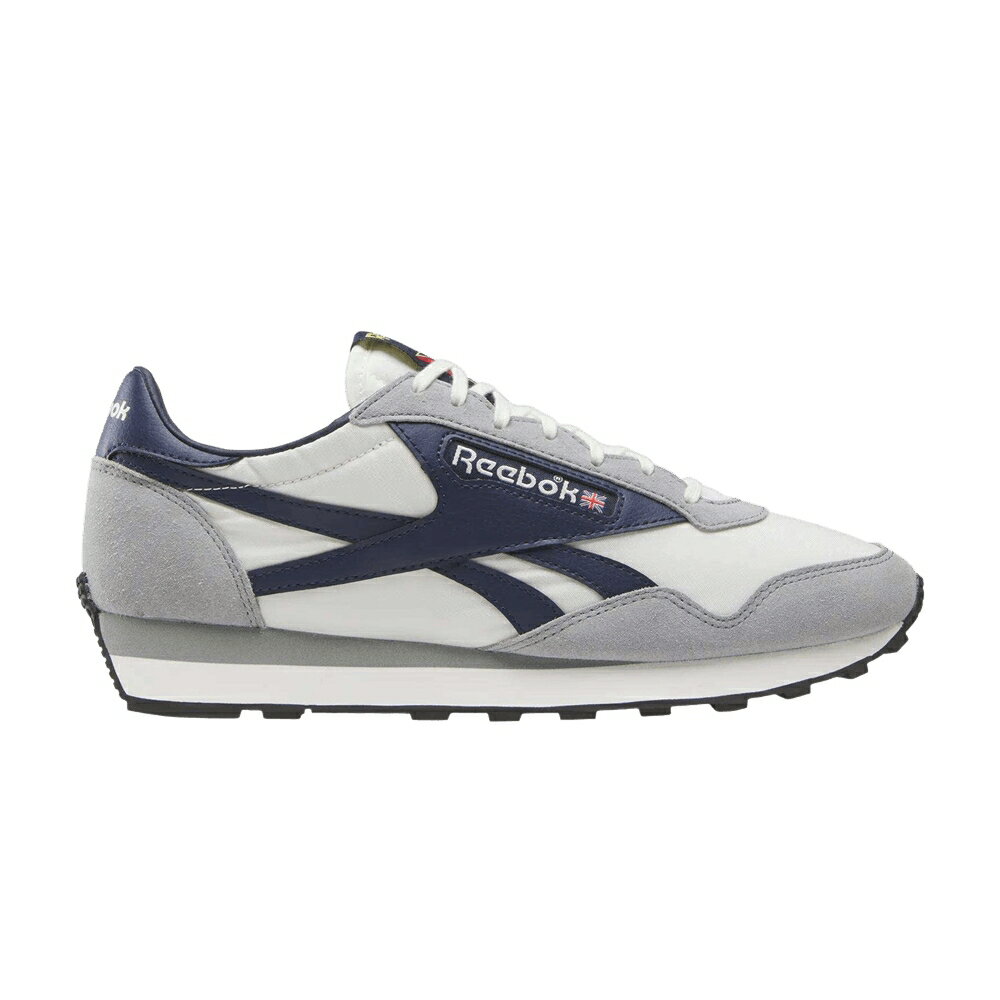 Reebok - リーボック 灰色 グレー 紺色 ネイビー 'GREY NAVY' スニーカー メンズ REEBOK AZTEC 2 CHALK VECTOR / GREY 3 CHALK VECTOR NAVY