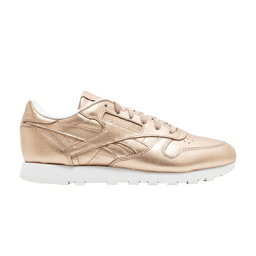 リーボック クラシック レザー パール 白色 ホワイト 'MELTED METAL' スニーカー レディース REEBOK WMNS CLASSIC LEATHER / PEARL METALLIC PEACH WHITE