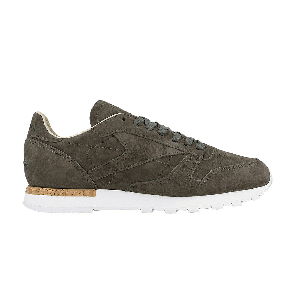 リーボック クラシック レザー 灰色 グレー 白色 ホワイト スニーカー メンズ REEBOK CLASSIC LEATHER LST / URBAN GREY STONE WHITE