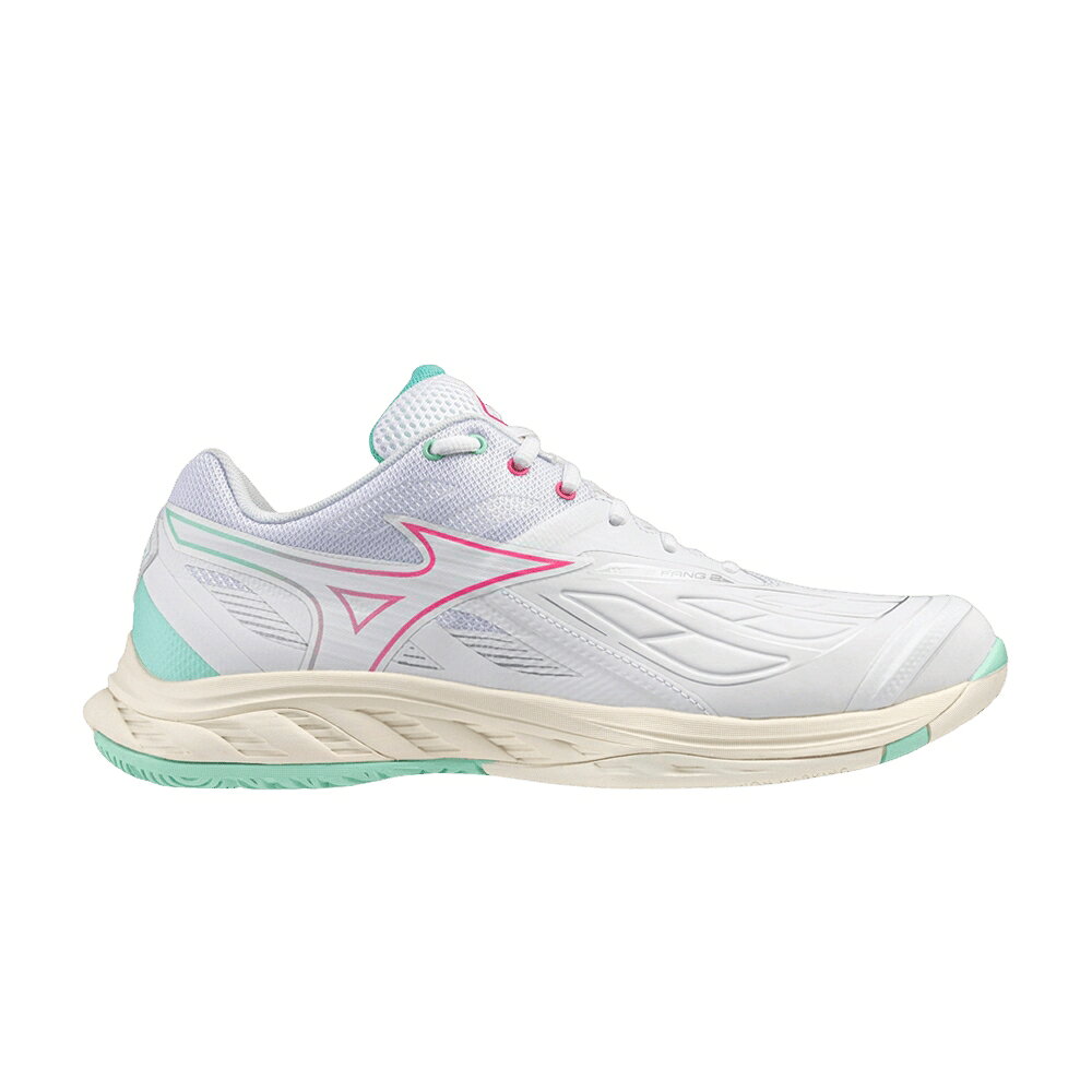 ミズノ ウェーブ ウェイブ 白色 ホワイト ピンク 'WHITE PINK' スニーカー メンズ MIZUNO WAVE FANG 2 WIDE / WHITE PINK