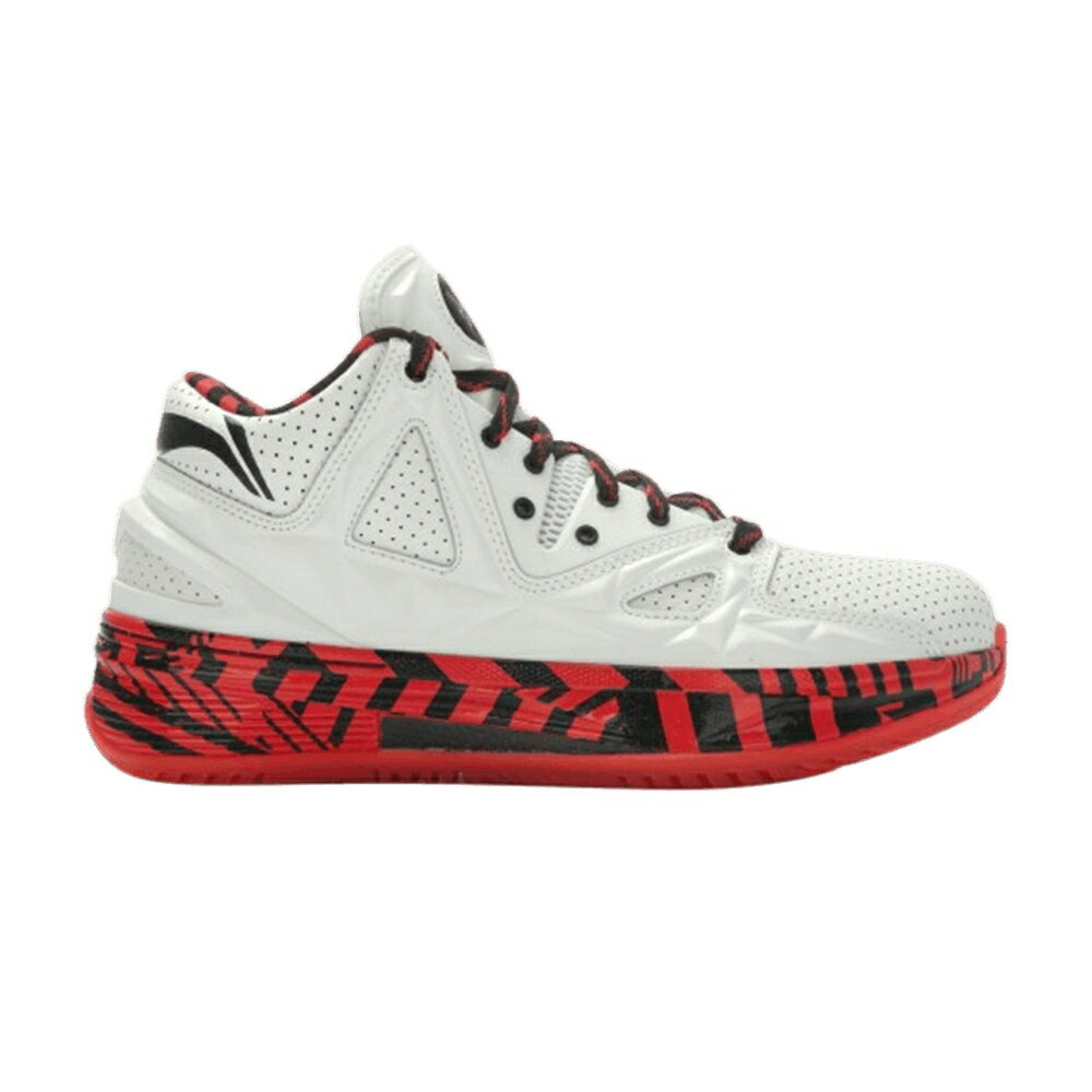 リーニン ウェイド 白色 ホワイト 赤 レッド 'ENCORE OVERTOWN' スニーカー メンズ LI-NING WAY OF WADE 2 / WHITE RED