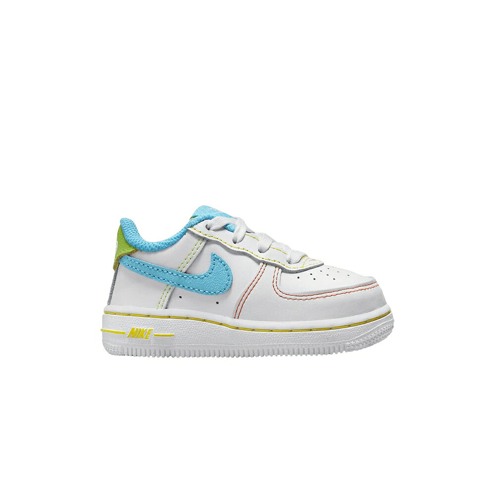 �ʥ��� �� �ۥ磻�� ��������� �� ���꡼�� ���� �������� 'RAINBOW STITCH' �٥ӡ� NIKE FORCE 1 LV8 TD / WHITE ACTION GREEN OPTI YELLOW