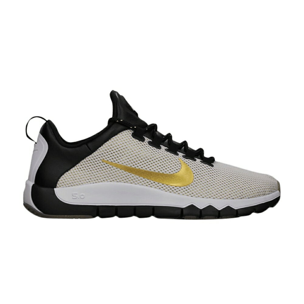 ナイキ フリー トレーナー 白色 ホワイト ゴールド 黒色 ブラック 5.0 'PAID FULL' スニーカー メンズ NIKE FREE TRAINER LE IN / WHITE METALLIC GOLD BLACK