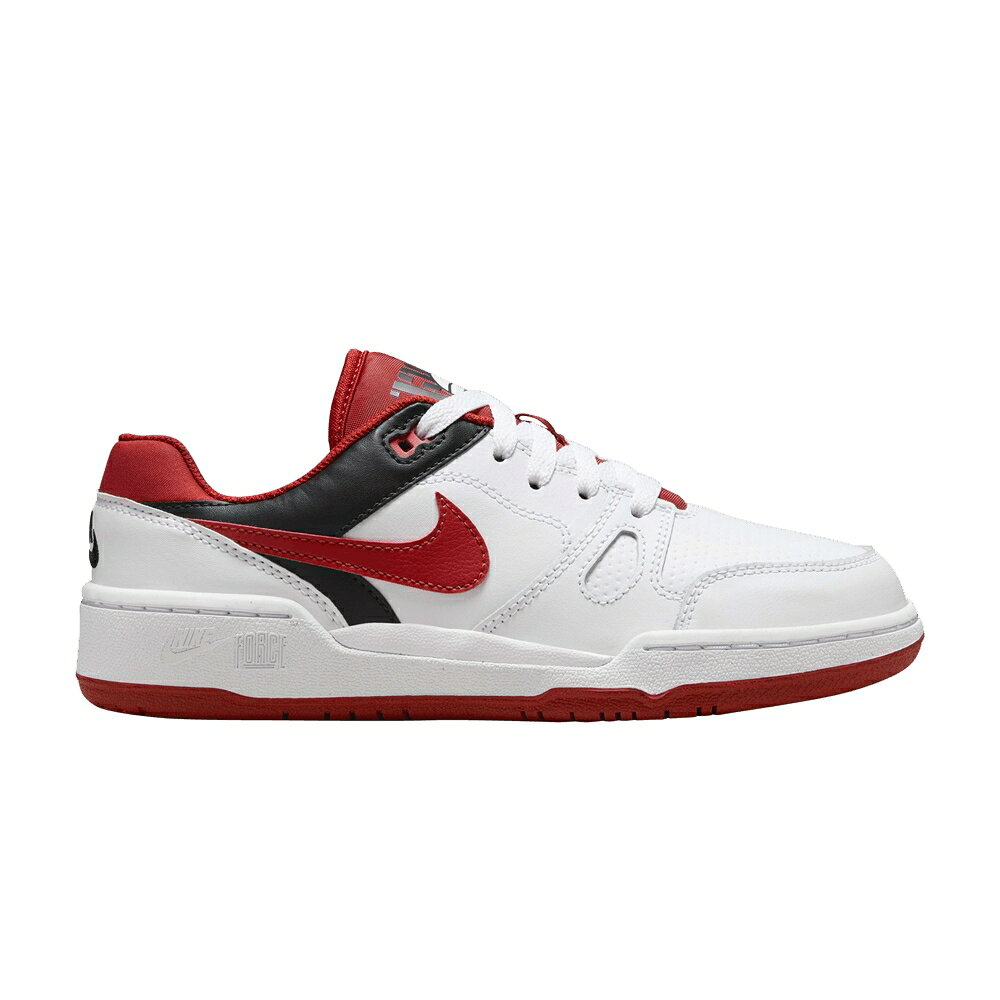 ナイキ 白色 ホワイト 黒色 ブラック チーム 橙 オレンジ 'MYSTIC RED' ジュニア キッズ NIKE FULL FORCE LOW GS / WHITE BLACK TEAM ORANGE MYSTIC ベビー マタニティ スニーカー
