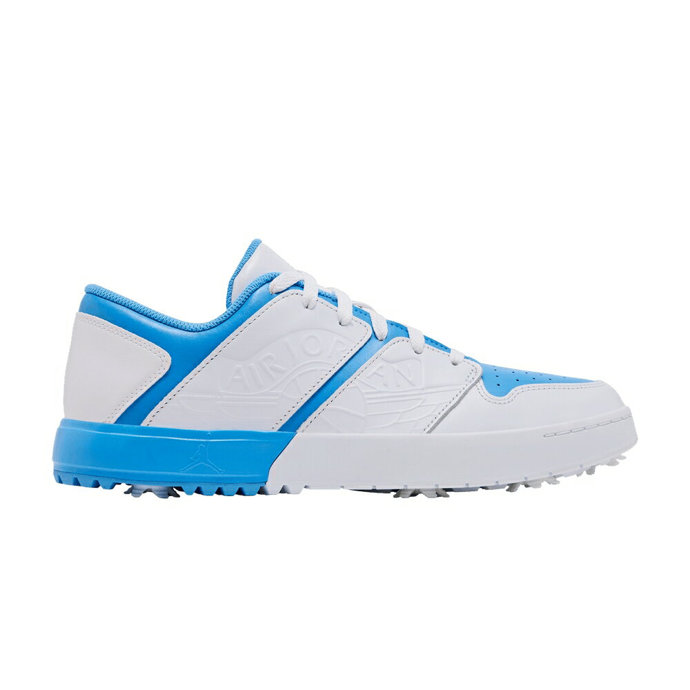ナイキ ゴルフ 白色 ホワイト 青色 ブルー エアジョーダン 'UNC' スニーカー メンズ AIR JORDAN AIR JORDAN NU RETRO 1 LOW GOLF / WHITE UNIVERSITY BLUE