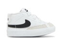 ナイキ ブレイザー ミッド 白色 ホワイト 黒色 ブラック 'WHITE BLACK' ベビー 【 NIKE BLAZER MID CB WHITE BLACK 】