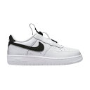 ナイキ 白色 ホワイト 黒色 ブラック 'WHITE BLACK' ジュニア キッズ 【 NIKE FORCE 1 TOGGLE PS WHITE BLACK 】