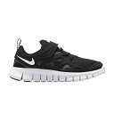 ナイキ フリー ラン 黒色 ブラック 灰色 グレー 白色 ホワイト 'BLACK WHITE' ジュニア キッズ 【 NIKE FREE RUN 2 PS BLACK DARK GREY WHITE 】